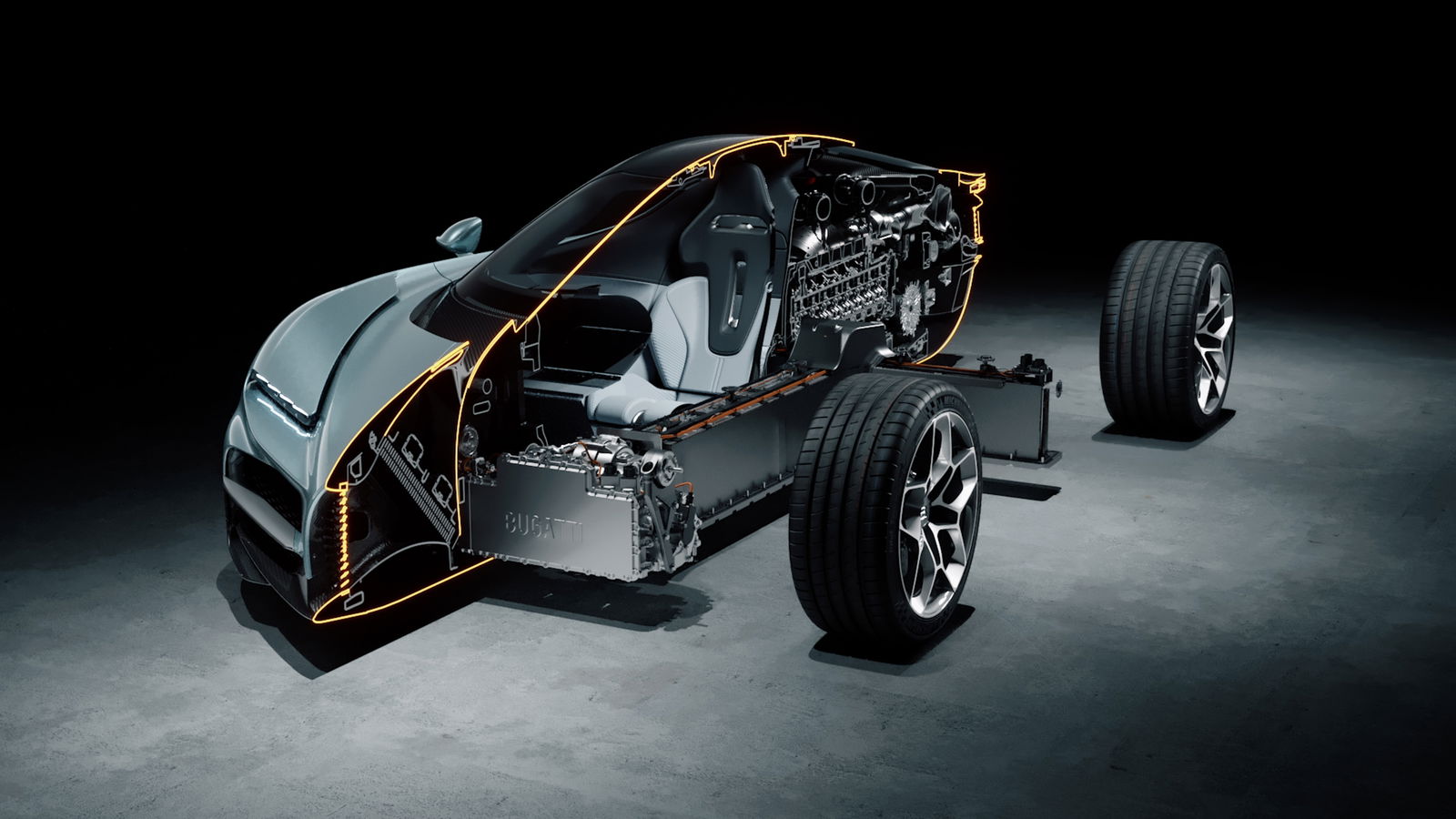 Bugatti Tourbillon cutaway